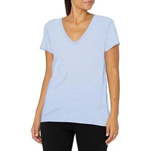 Splendid Everly Blue Slub V-Neck Tee XXS